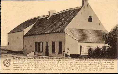 Ak Waterloo Wallonisch Brabant, Ferme de la Belle Alliance