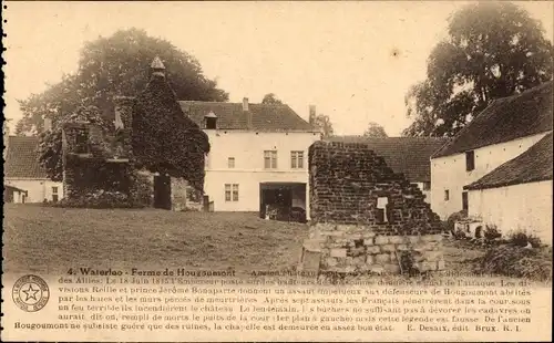 Ak Waterloo Wallonisch Brabant, Ferme de Hougemont