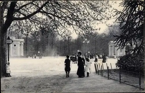 Ak Bruxelles Brüssel, Entree du Bois