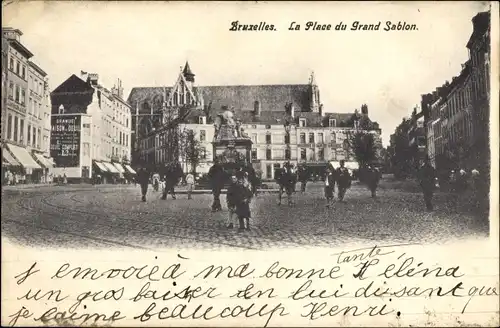 Ak Bruxelles Brüssel, La place du Grand Sablon