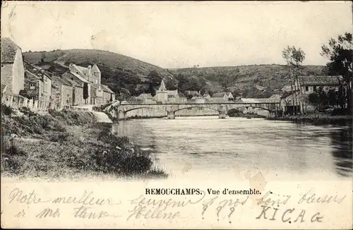Ak Remouchamps Aywaille Wallonien Lüttich, Vue d'ensemble