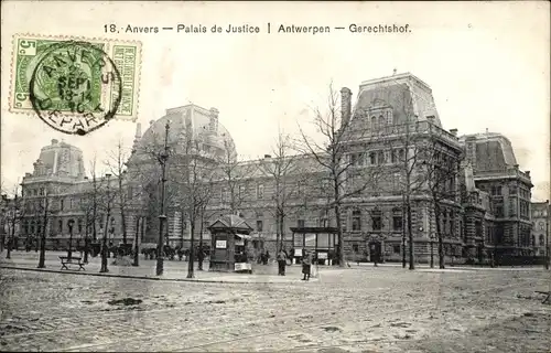 Ak Anvers Antwerpen Flandern, Palais de Justice