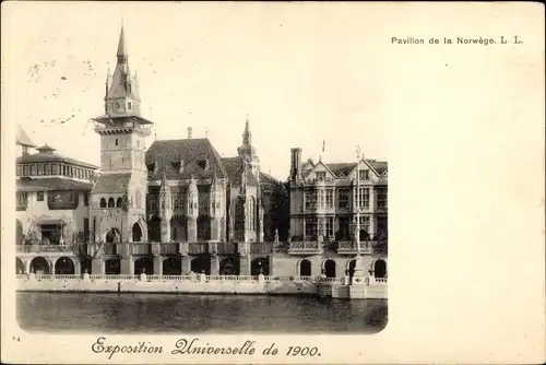 Ak Paris, Exposition Universelle de 1900, Pavillon de la Norwege