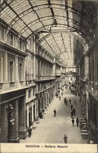 Ak Genova Genua Liguria, Galleria Mazzini