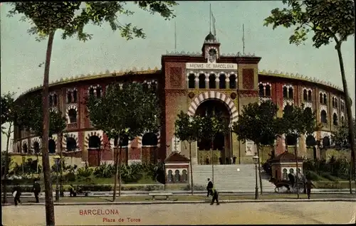 Ak Barcelona Katalonien Spanien, Plaza de toros, Las Arenas