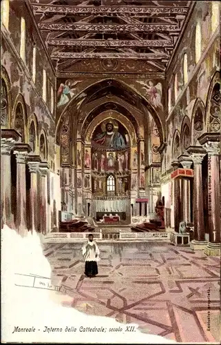 Künstler Ak Monreale Sicilia, Interno della Cattedrale