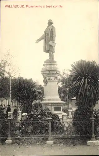 Ak Valladolid Kastilien und Leon, Monumento a Jose Zorrilla