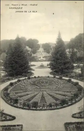 Ak Aranjuez Madrid Spanien, Jardin de la Isla