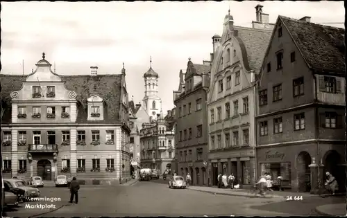 Ak Memmingen in Schwaben, Marktplatz