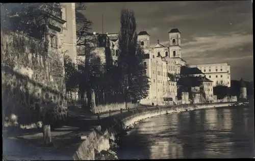 Ak Passau in Niederbayern, Uferansicht