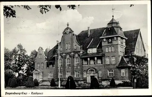 Ak Papenburg im Emsland, Rathaus