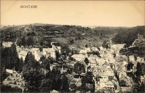 Ak Monschau Montjoie in der Eifel, Ortsansicht mit Kirche