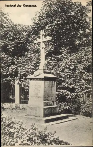 Ak Saarbrücken im Saarland, Denkmal der Franzosen