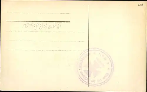 Ak Saarbrücken im Saarland, Denkmal der Franzosen