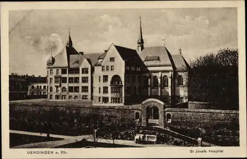 Ak Uerdingen Krefeld am Niederrhein, St. Josefs Hospital