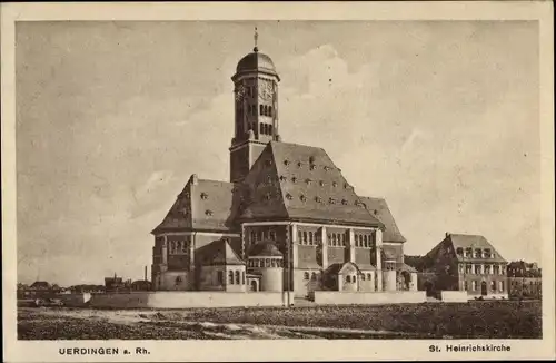 Ak Uerdingen Krefeld am Niederrhein, St. Heinrichskirche