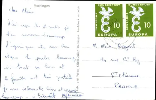 Ak Hechingen im Zollernalbkreis, Panorama