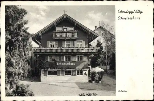 Ak Scheidegg im Allgäu Schwaben, Schweizerhaus