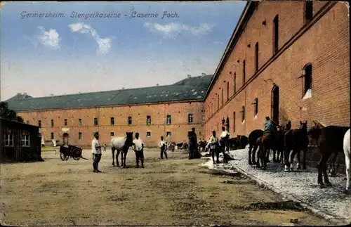 Ak Germersheim am Rhein, Stengelkaserne, Caserne Foch