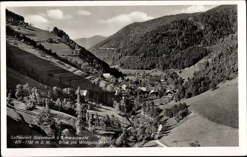 Ak Gütenbach im Schwarzwald, Blick ins Wildgutachtal