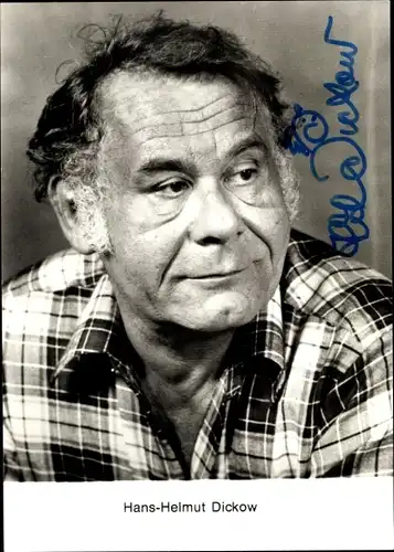 Ak Schauspieler Hans-Helmut Dickow, Portrait, Autogramm