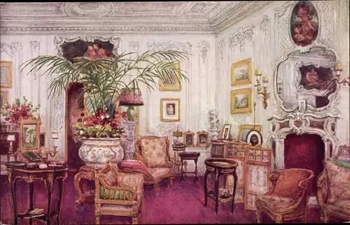 Ak Warwick Warwickshire England, Lady Warwick's Boudoir