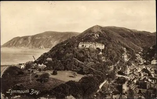 Ak Lynmouth Devon England, Bay