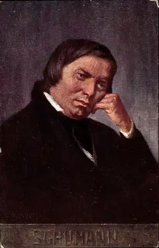 Künstler Ak Eichhorn, Komponist Robert Schumann