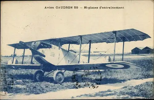Ak Avion Caudron 59, Bi places d'entrainement, französisches Militärflugzeug