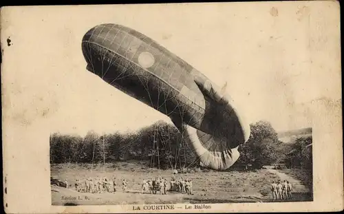 Ak La Courtine, Le Ballon, Zeppelin