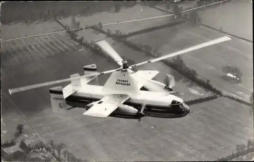 Ak Fairey Rotodyne, englischer Hubschrauber