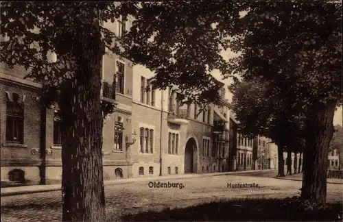 Ak Oldenburg im Großherzogtum Oldenburg, Huntestraße