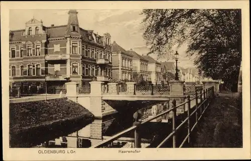 Ak Oldenburg im Großherzogtum Oldenburg, Haarenufer