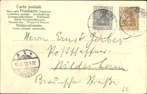 Mondschein Litho Söder Holle in Niedersachsen, Schloss Söder, Heidekrug