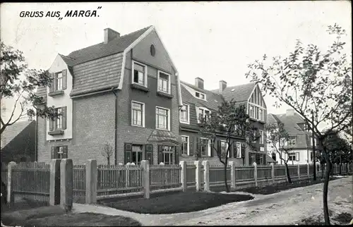 Ak Brieske Senftenberg in der Niederlausitz, Grube Marga, Wohnhäuser