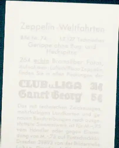 Sammelbild Zeppelin Weltfahrten Nr. 74 LZ 127 Technisches, Gerippe ohne Bug- und Heckspitze