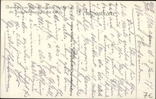 Ak Kronprinz Georg von Sachsen, Portrait, Orden, Uniform