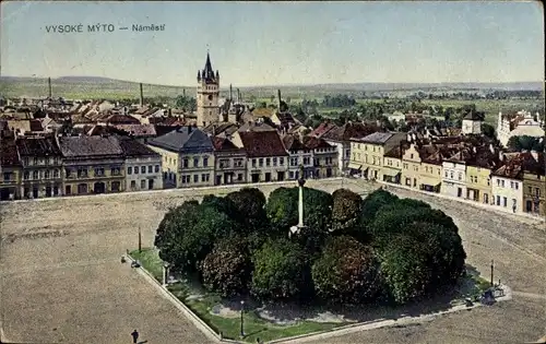 Ak Vysoké Mýto Hohenmaut Hohenmauth Region Pardubice, Namesti