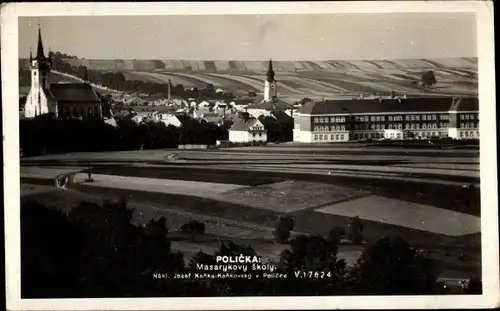 Ak Polička Politschka Region Pardubice, Masarykovy Skoly