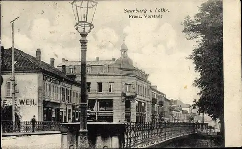Ak Sarrebourg Saarburg Lothringen Moselle, Französische Vorstadt