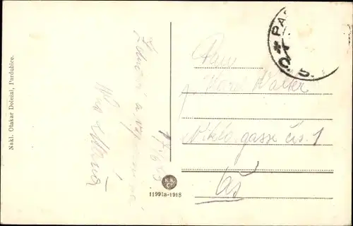 Ak Pardubice Pardubitz Stadt, Namesti