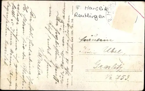 Ak Aš Asch Region Karlsbad, Totalansicht