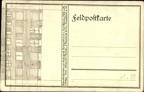 Künstler Ak Baum, C., Russisch-polnischer Bauer 1915