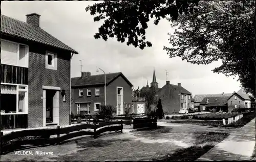 Ak Velden Limburg Niederlande, Rijksweg