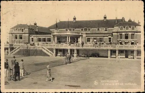 Ak Middelkerke Westflandern, Le Kursaal et le Tennis