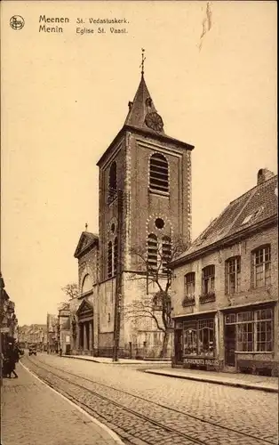 Ak Menin Menen Meenen Lys Westflandern, Eglise St. Vaast