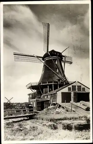 Ak Hollandse Molen, Niederländische Windmühle
