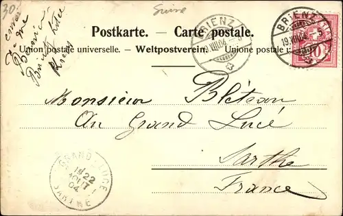 Ak Frau in schweizerischer Tracht, Portrait