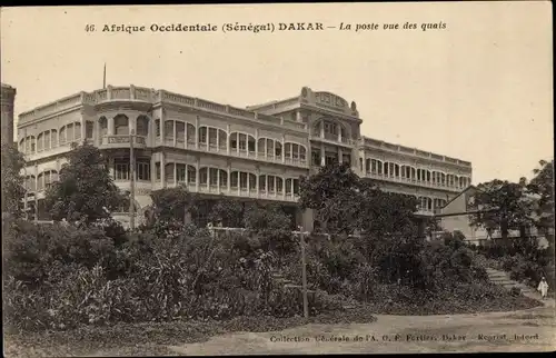 Ak Dakar Senegal, La poste vue des Quais