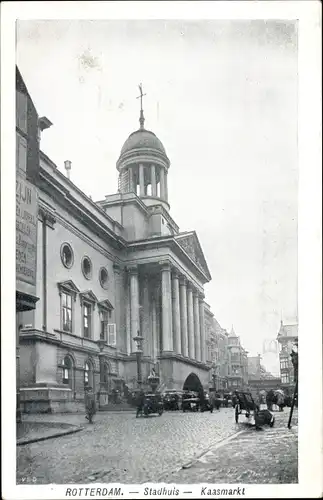 Ak Rotterdam Südholland Niederlande, Stadhuis, Kaasmarkt